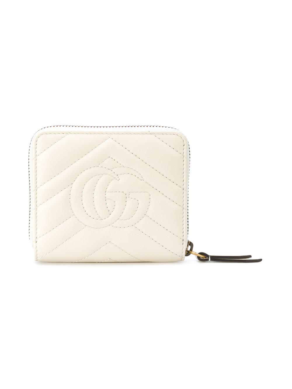 Lightly Use Gucci Credit Card Wallet White Leather Non Smoker