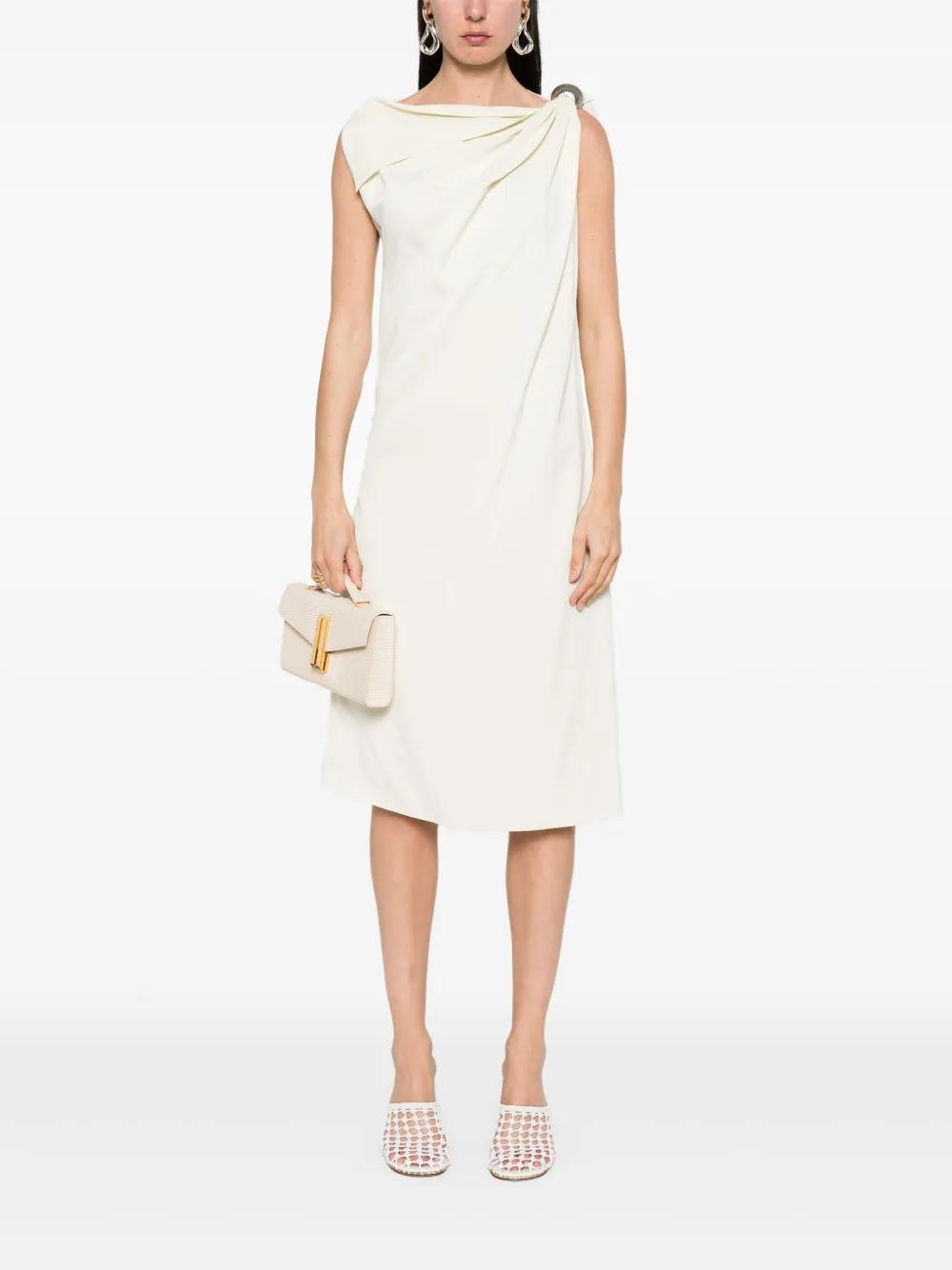 ワンピース Lanvin Midi Dress Lanvin twist-detail Midi Dress | Red | FARFETCH