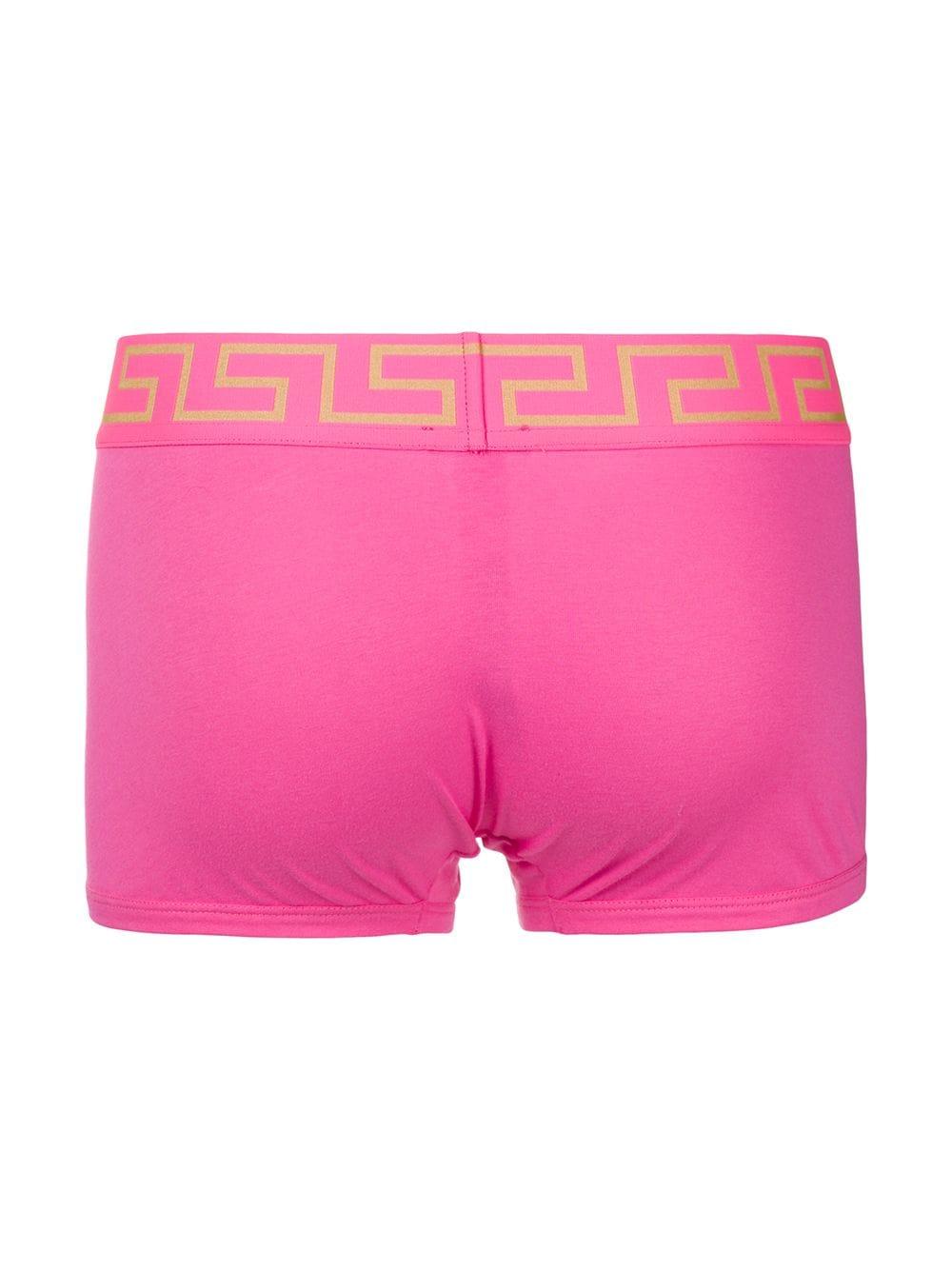 Versace Greca Border Boxers in Pink for Men | Lyst