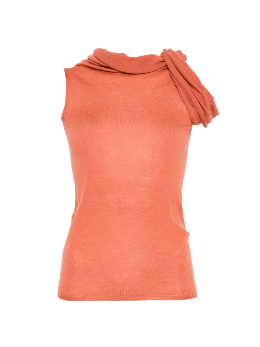 Rick Owens Twist Top in Orange | Lyst