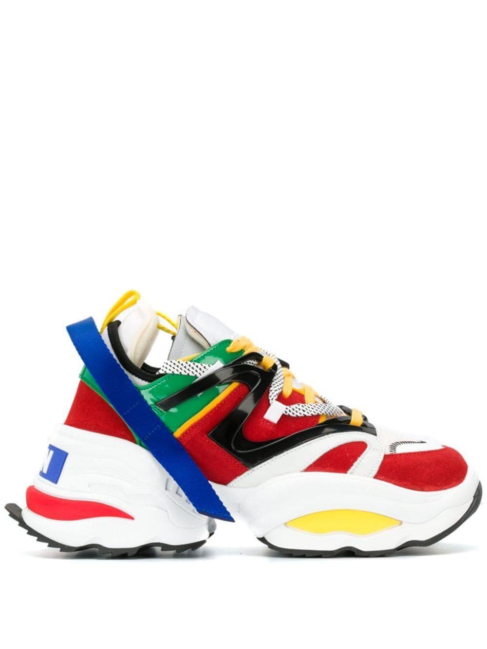 DSquared² Leather Backyard Punk The Giant Sneakers in White for Men | Lyst