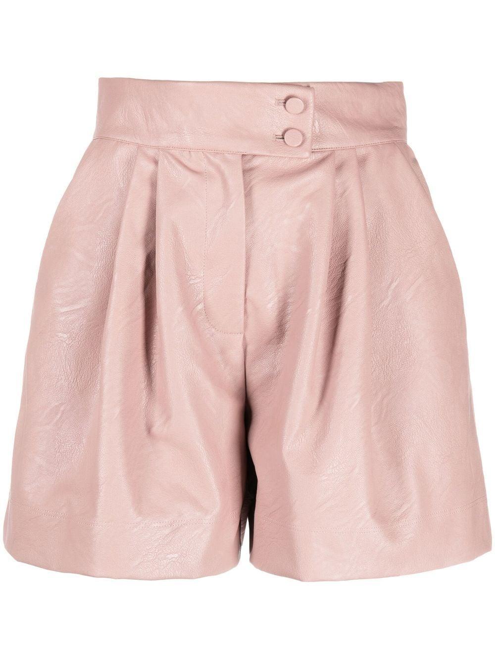 Femme Vêtements Shorts Mini shorts Short plissé à taille haute Styland en coloris Rose 