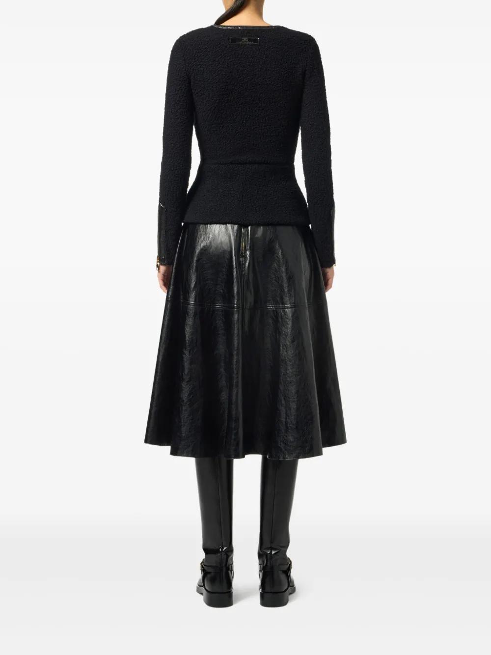 スカート ELISABETTA FRANCHI FAUX LEATHER BELTED MIDI SKIRT Elisabetta Franchi Skirts for Women | Online Sale up to 50