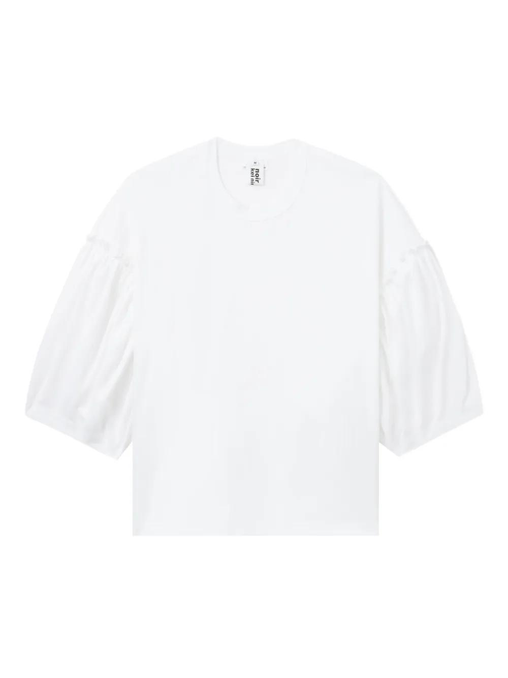 noir kei ninomiya ベロア パフスリーブ Tシャツ トップス