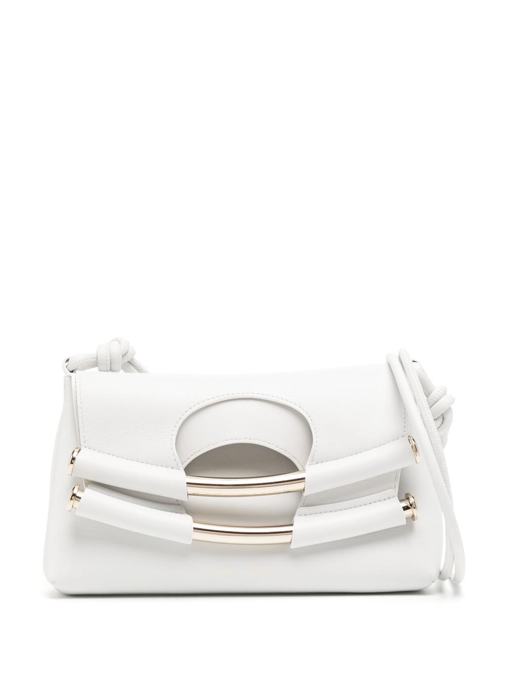 Proenza Schouler Small Bar Crossbody Leather Bag in White | Lyst