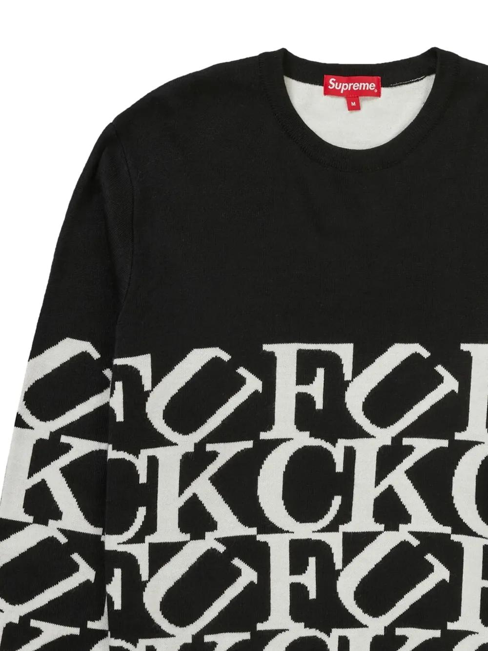 Supreme Fuck All Sweater in Black for Men | Lyst