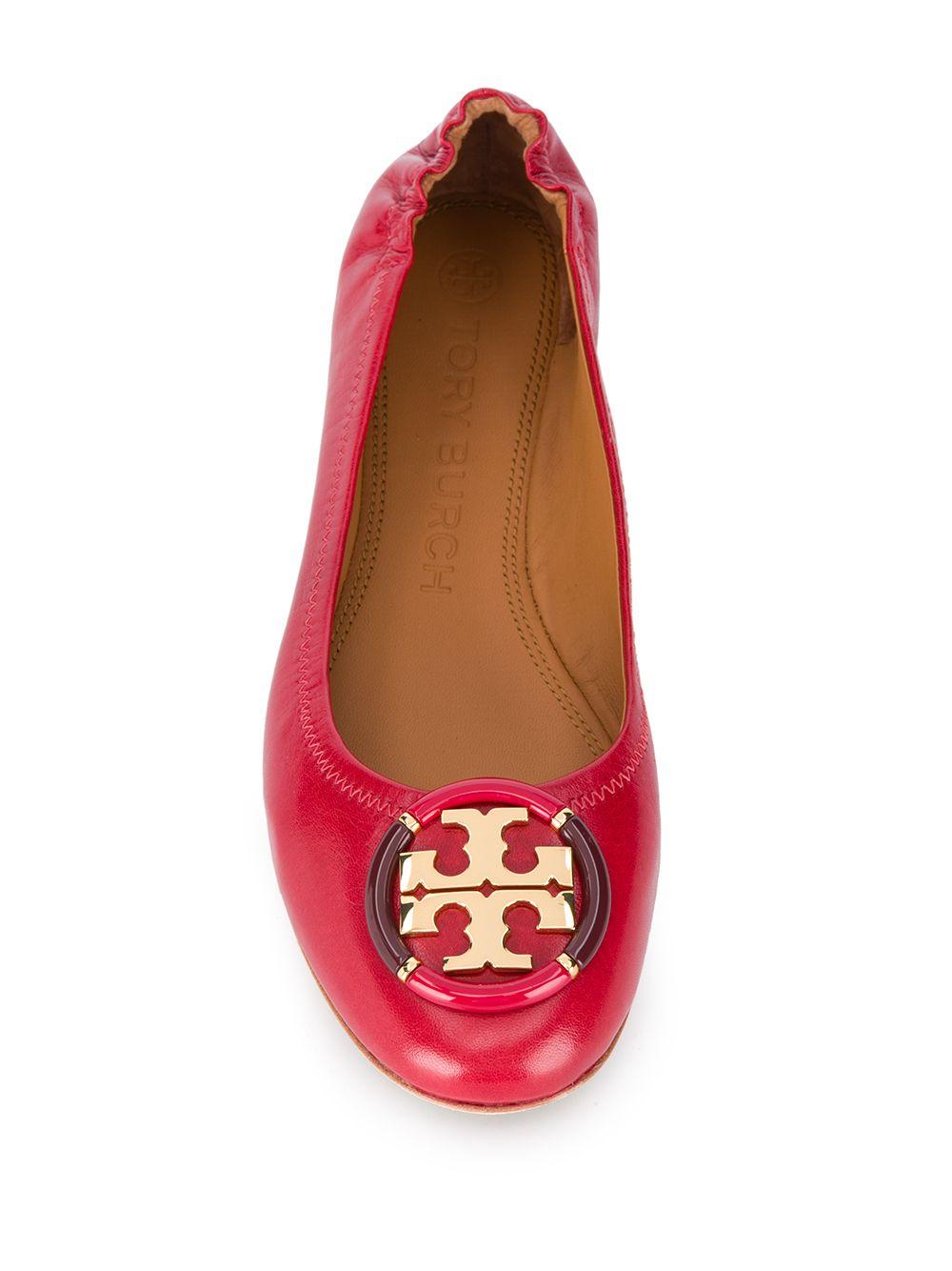 tory burch red flats
