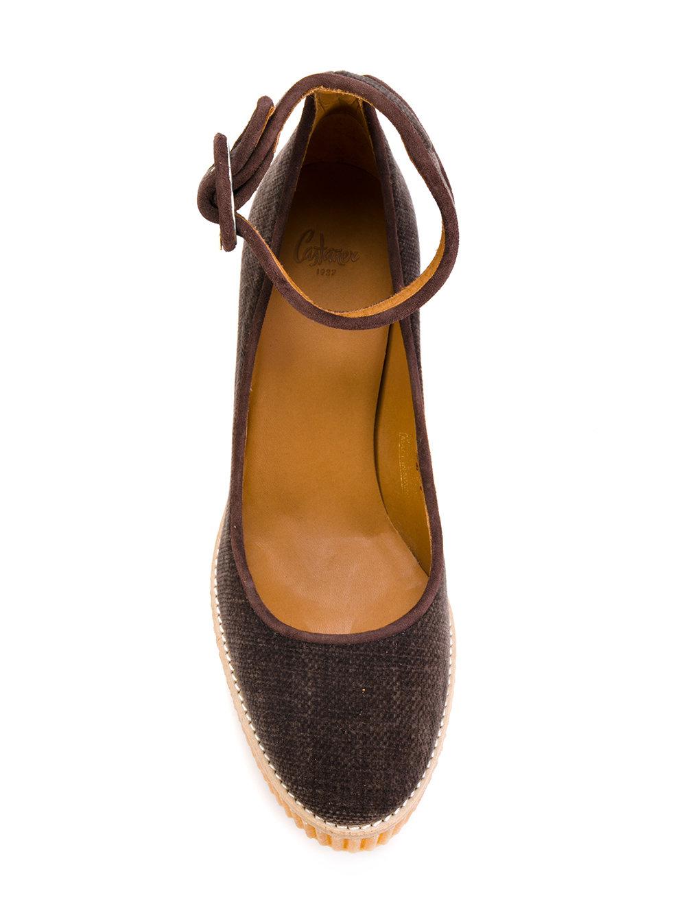 Lyst - Castaner Wedge Heeled Pumps in Brown