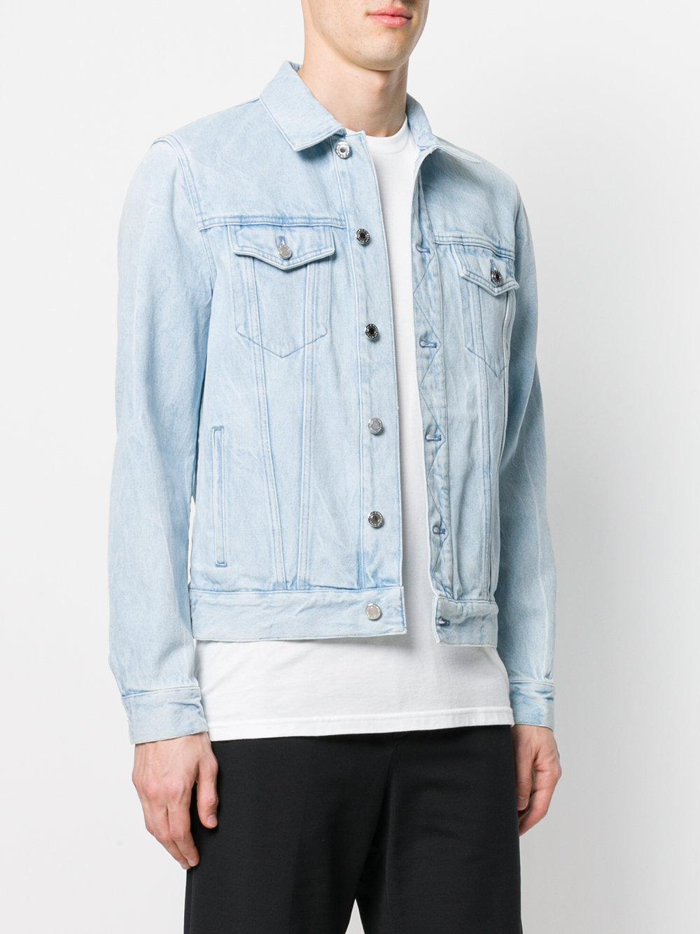 givenchy logo print denim jacket