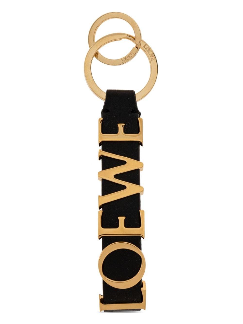 キーホルダー・キーリング Loewe Bold Logo Keyring Loewe Keychain in Black | Lyst