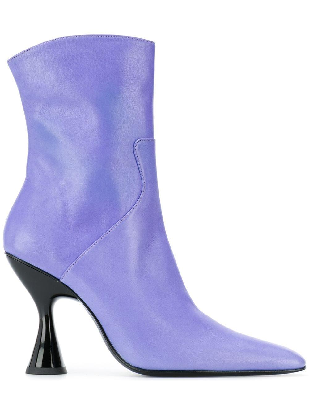 Dorateymur Leather Stainless Boots In Lilac Purple Lyst