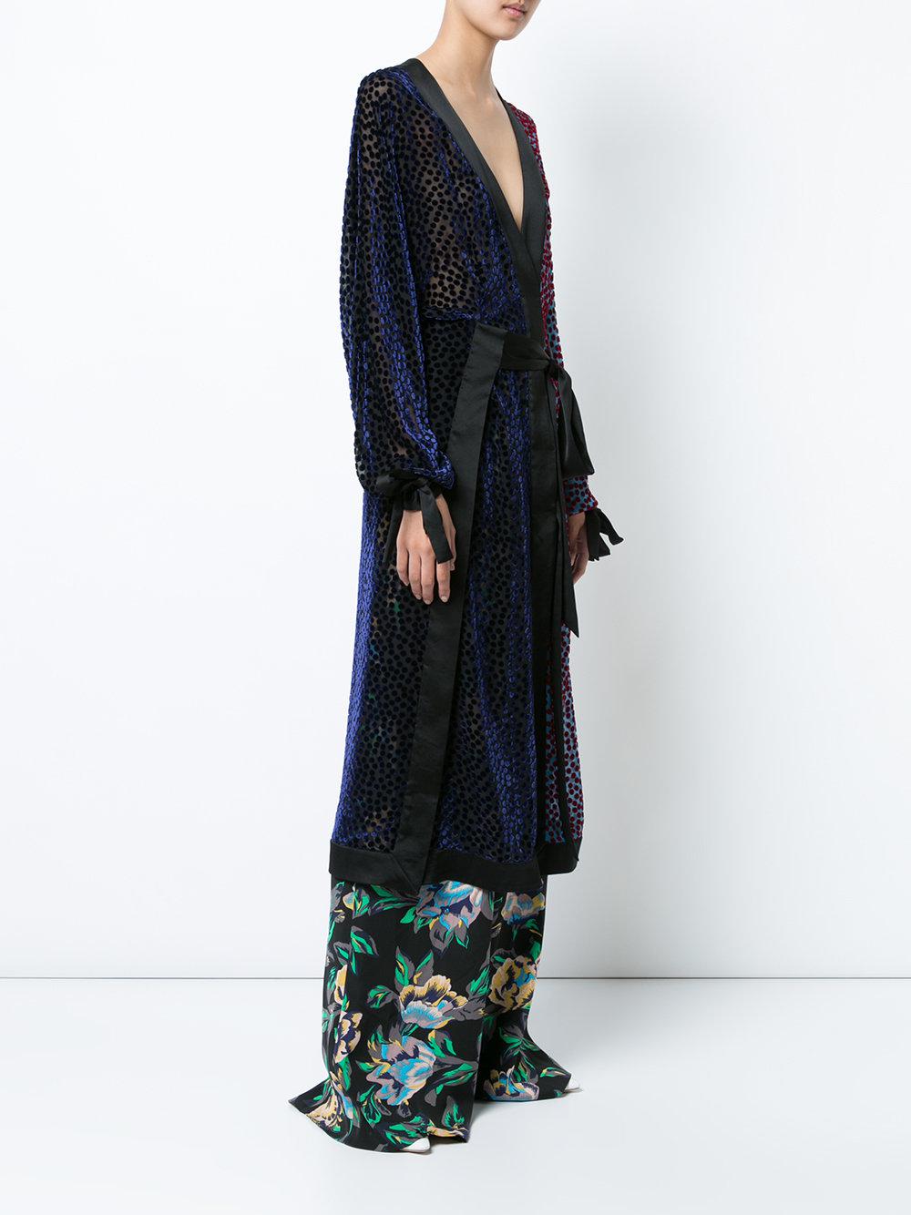 dvf velvet wrap dress