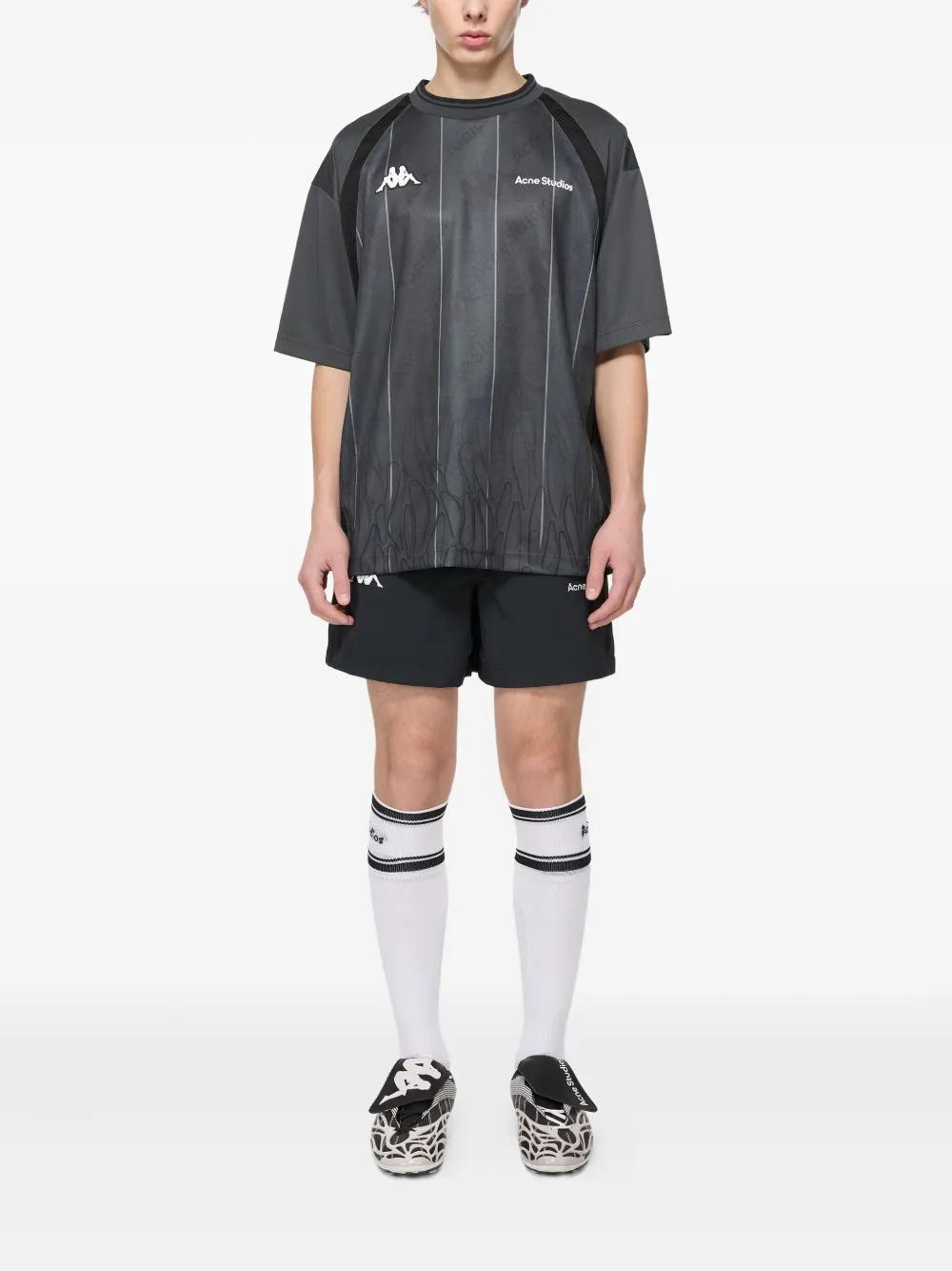 Acne Studios X Kappa Logo T-Shirt in Gray | Lyst