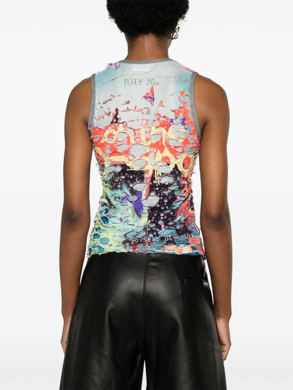 トップス DIESEL Design tank top Diesel Faded tank top with puffy Oval D - T-Shirts Mens in