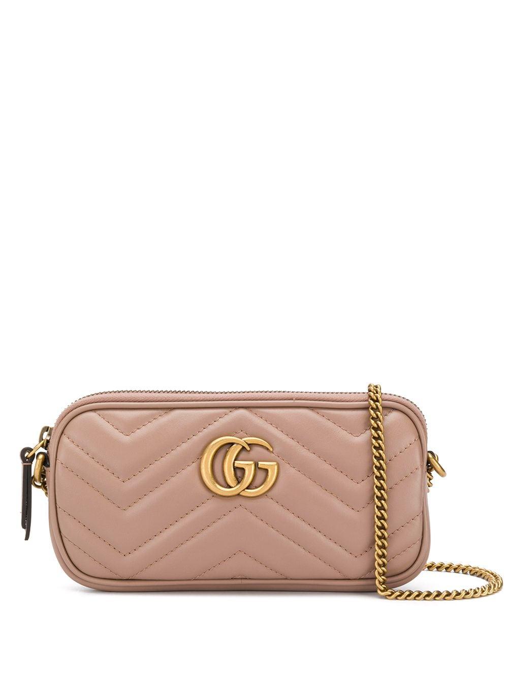 Gucci Leather GG Marmont Crossbody Bag - Lyst