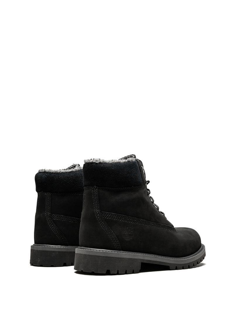 Timberland Leather 6 Inch Classic Shearling Boots in Black for Men - Lyst