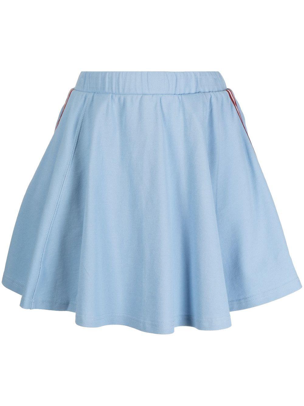 Chocoolate Stripe-detail Mini Skirt in Blue | Lyst