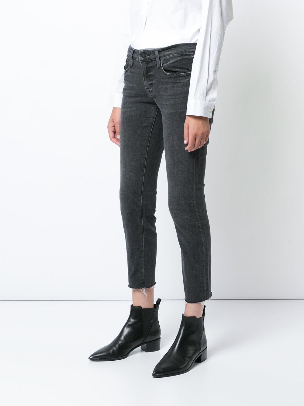 FRAME Denim Le Garcon Jeans in Black Lyst