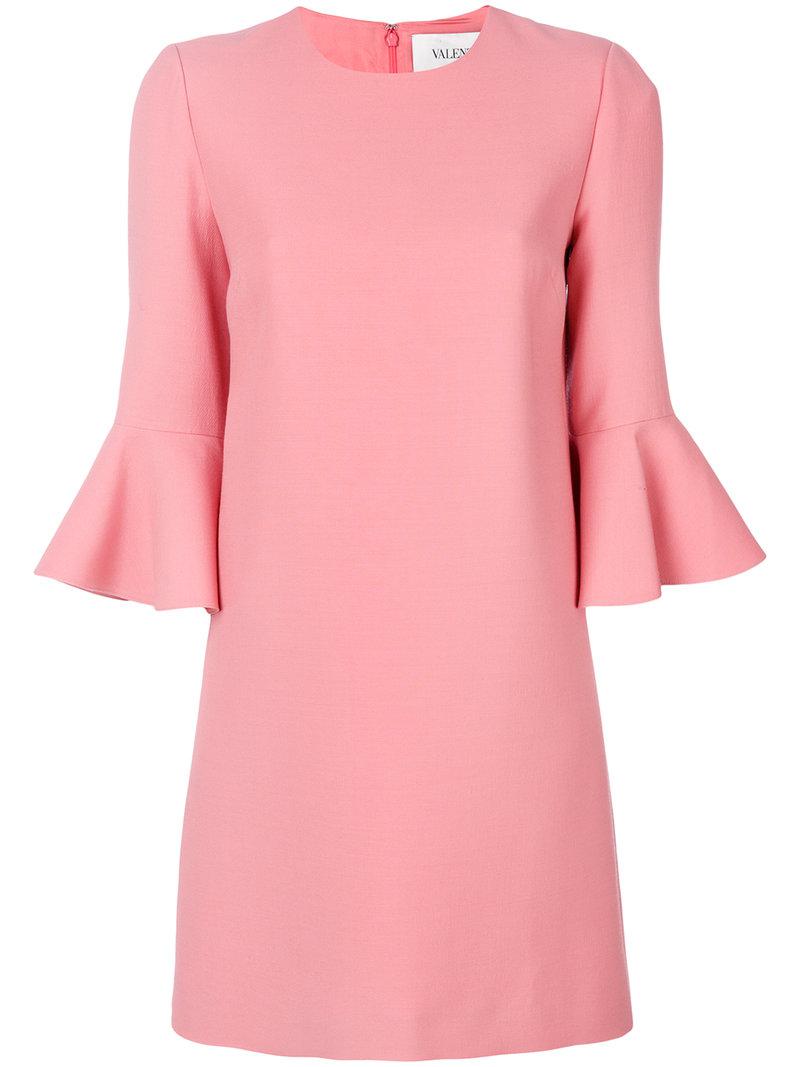 Light pink hotsell bell sleeve dress