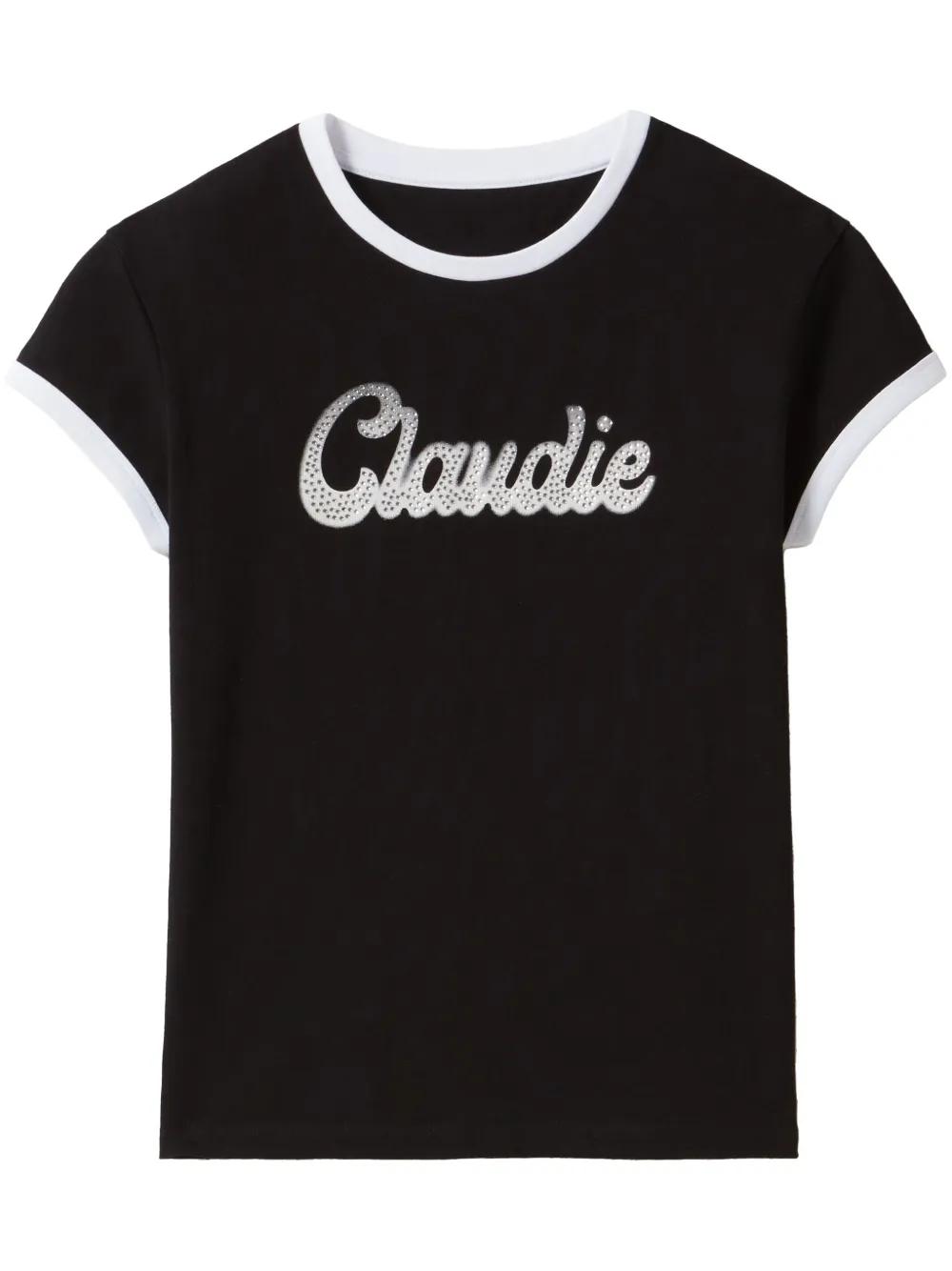 CLAUDIE PIERLOT 売れ筋商品|||クローディピエルロ Tシャツ トップス レディース Tops Black CLAUDIE PIERLOT(クローディピエルロ) トップス(レディース