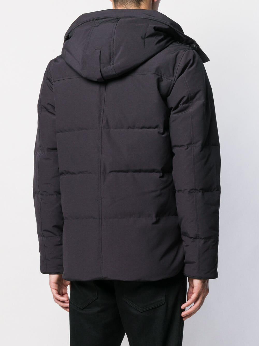 Canada Goose Goose Hooded Puffer Coat in Blue for Men - Lyst