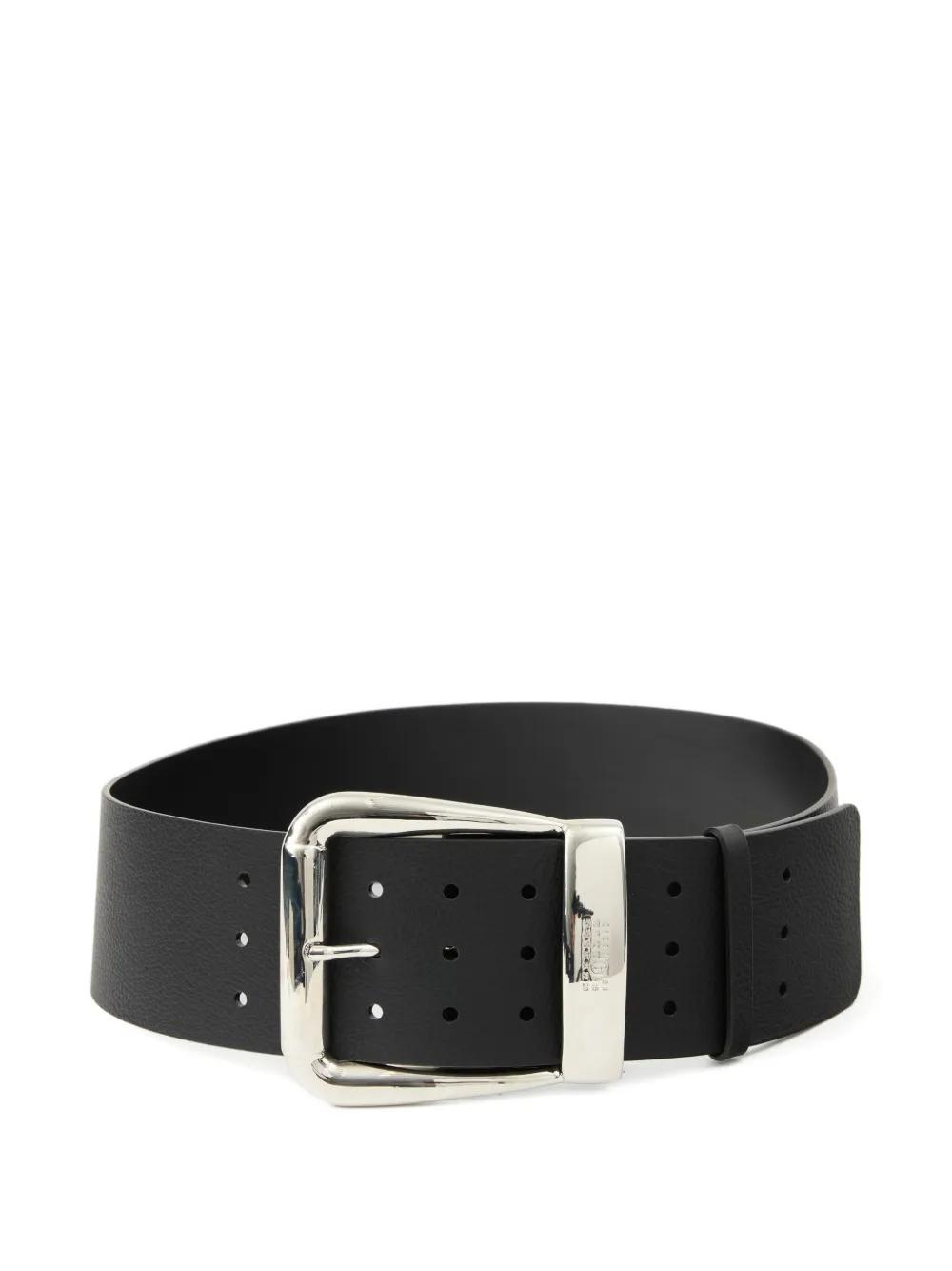 ☆MM6 Maison Margiela☆大人もOK！ロゴ入りベルト 黒