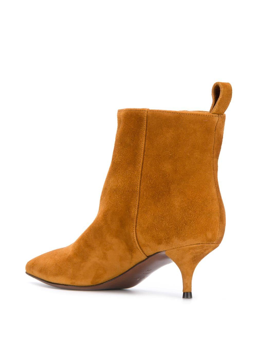 brown bootie with heel