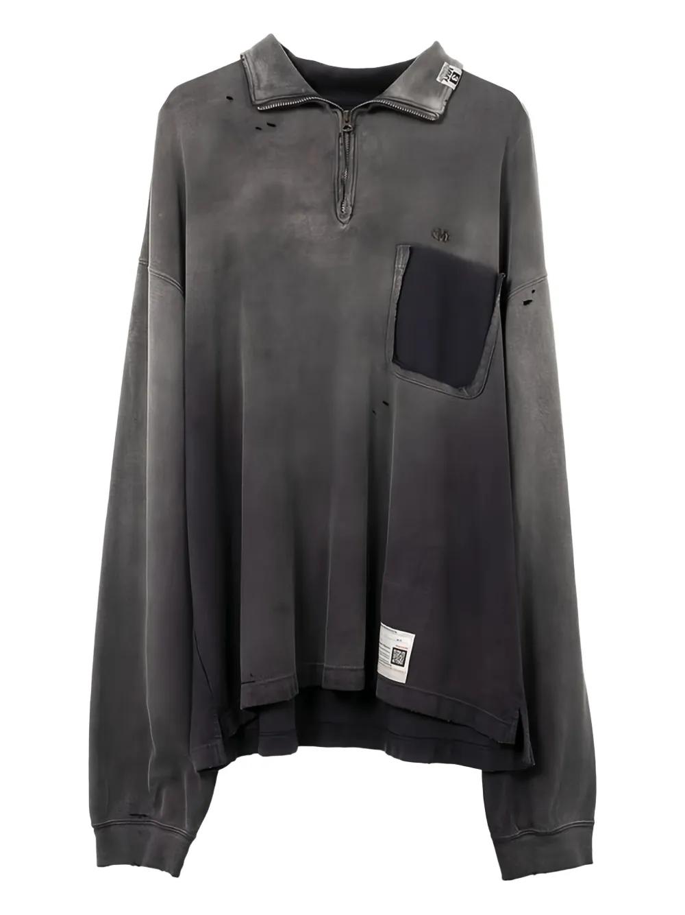Maison MIHARA YASUHIRO distressed-effect Hoodie | Black