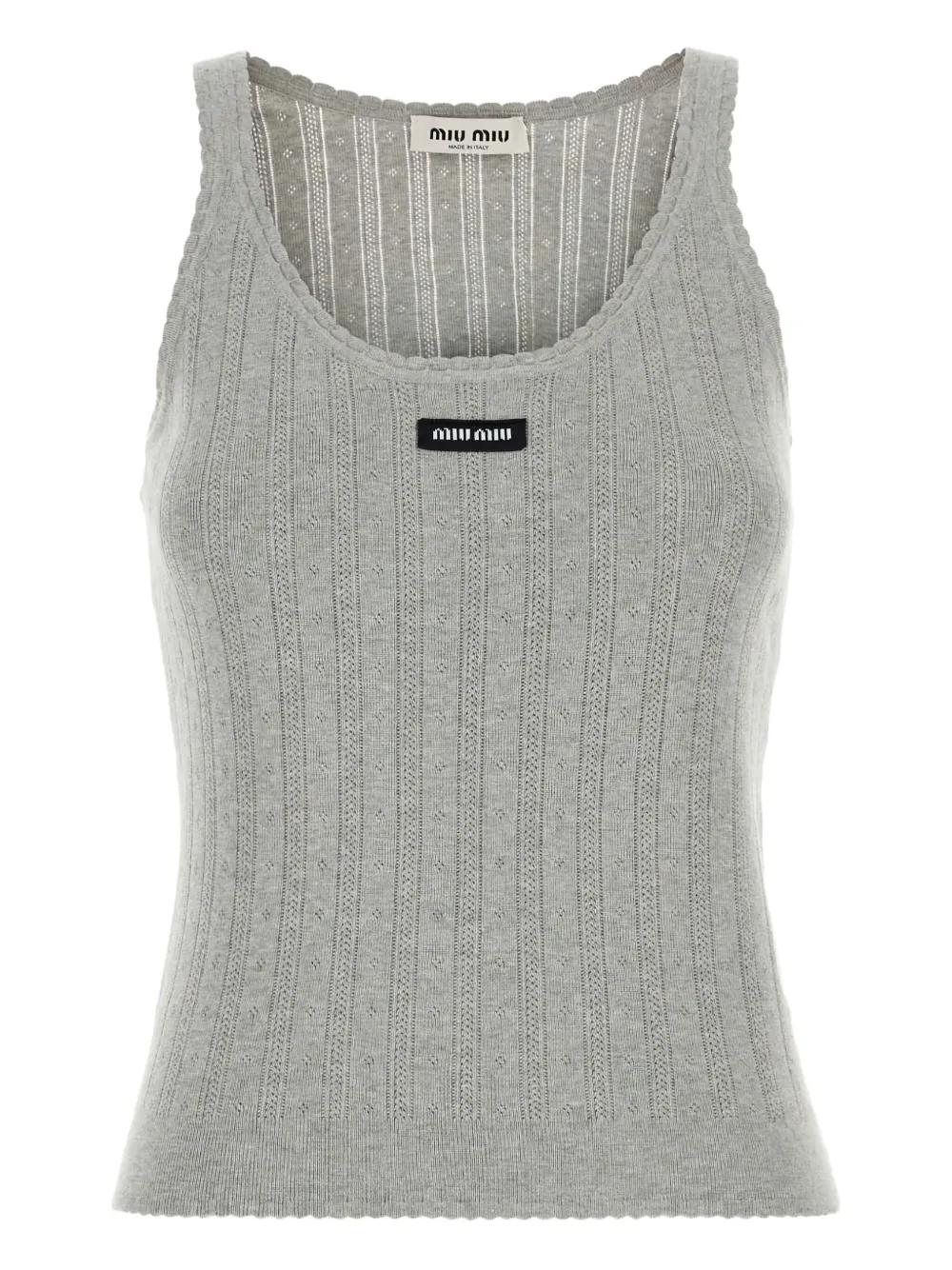 Miu Miu Sleeveless and tank tops for Women | Online Sale up