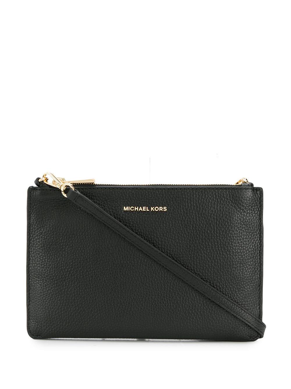 MICHAEL Michael Kors Large Double Pouch Crossbody Bag in Black Lyst