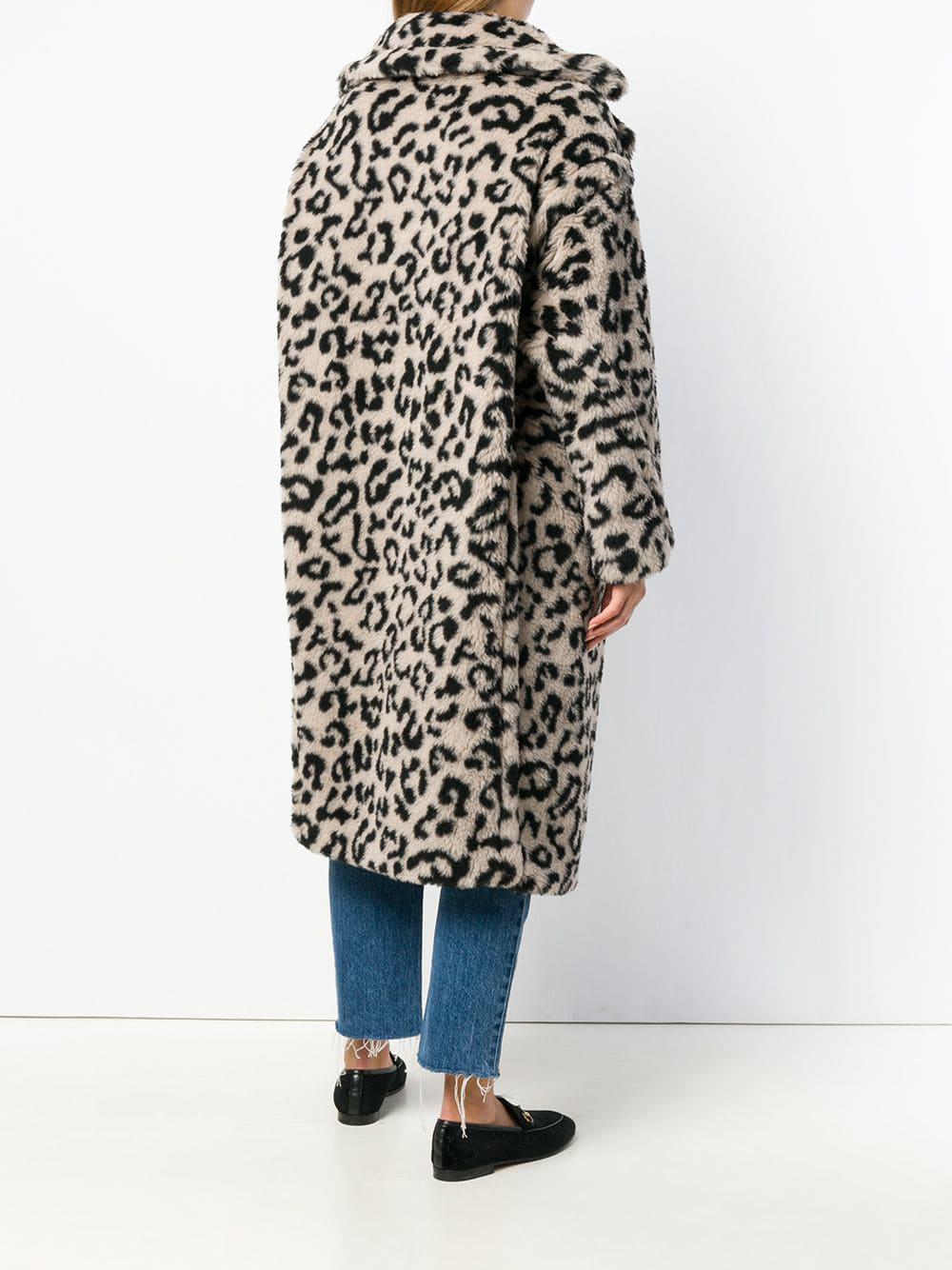 leopard print teddy bear coat