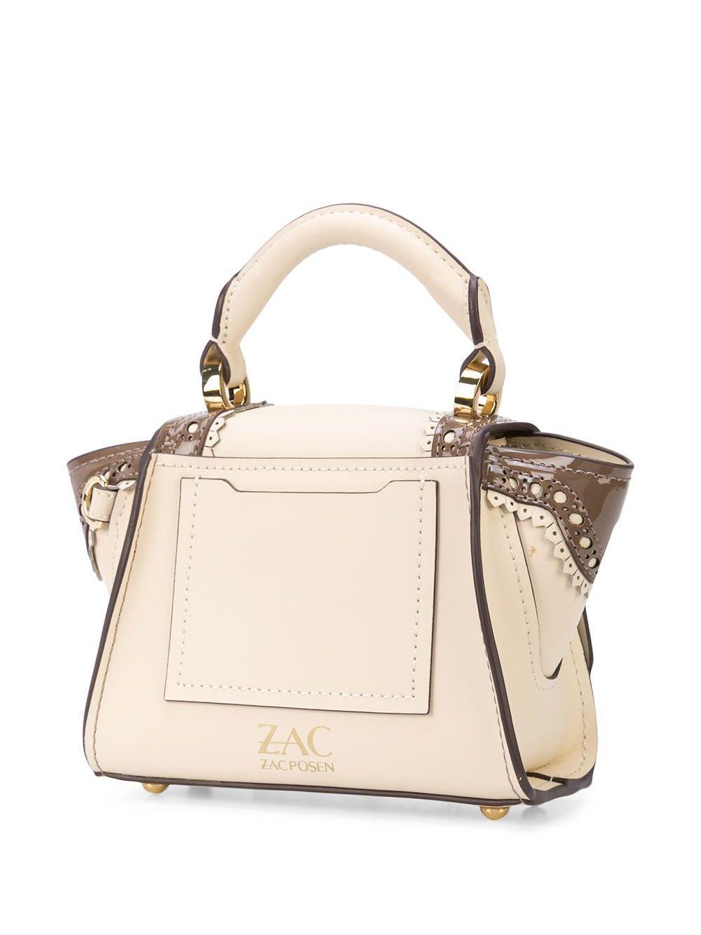 Zac Zac Posen Leather Eartha Perforated Mini Bag in White Lyst