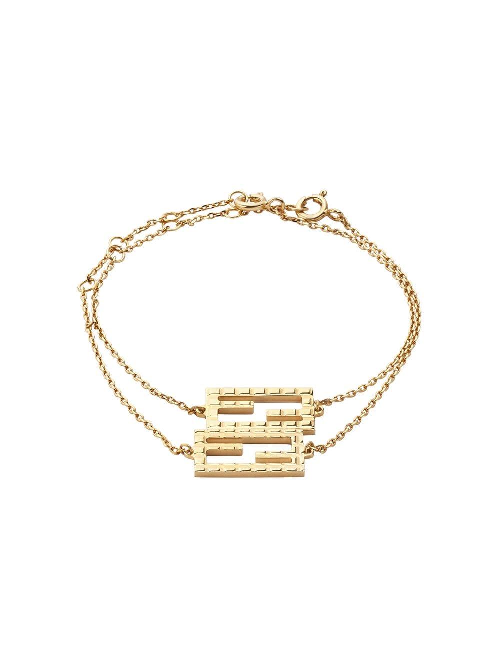 Fendi Ff Friendship Bracelets in Gold (Metallic) - Lyst