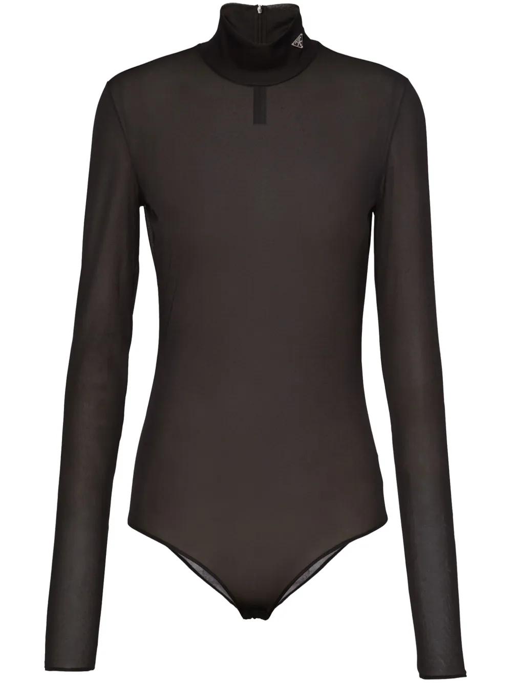 【プラダ・PRADA】Stretch satin bodysuit Prada Satin Jersey Bodysuit Black. Brand New with Tags | eBay
