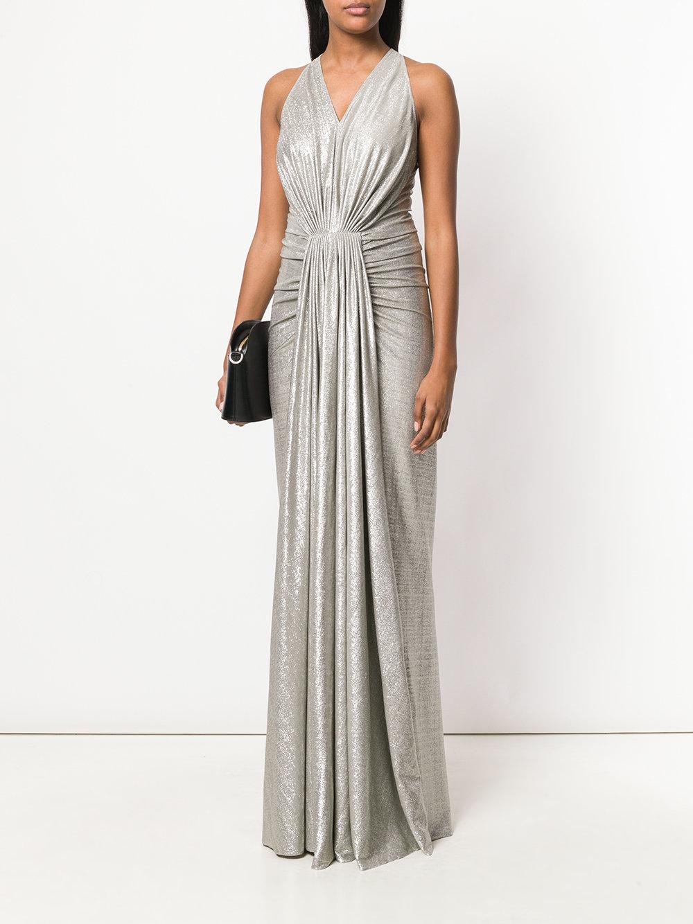 ruched evening gowns