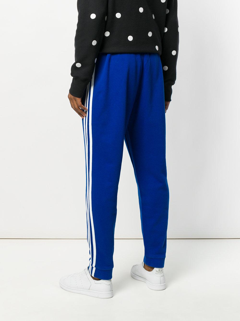 Lyst - Adidas Tapered Tracksuit Bottoms in Blue for Men