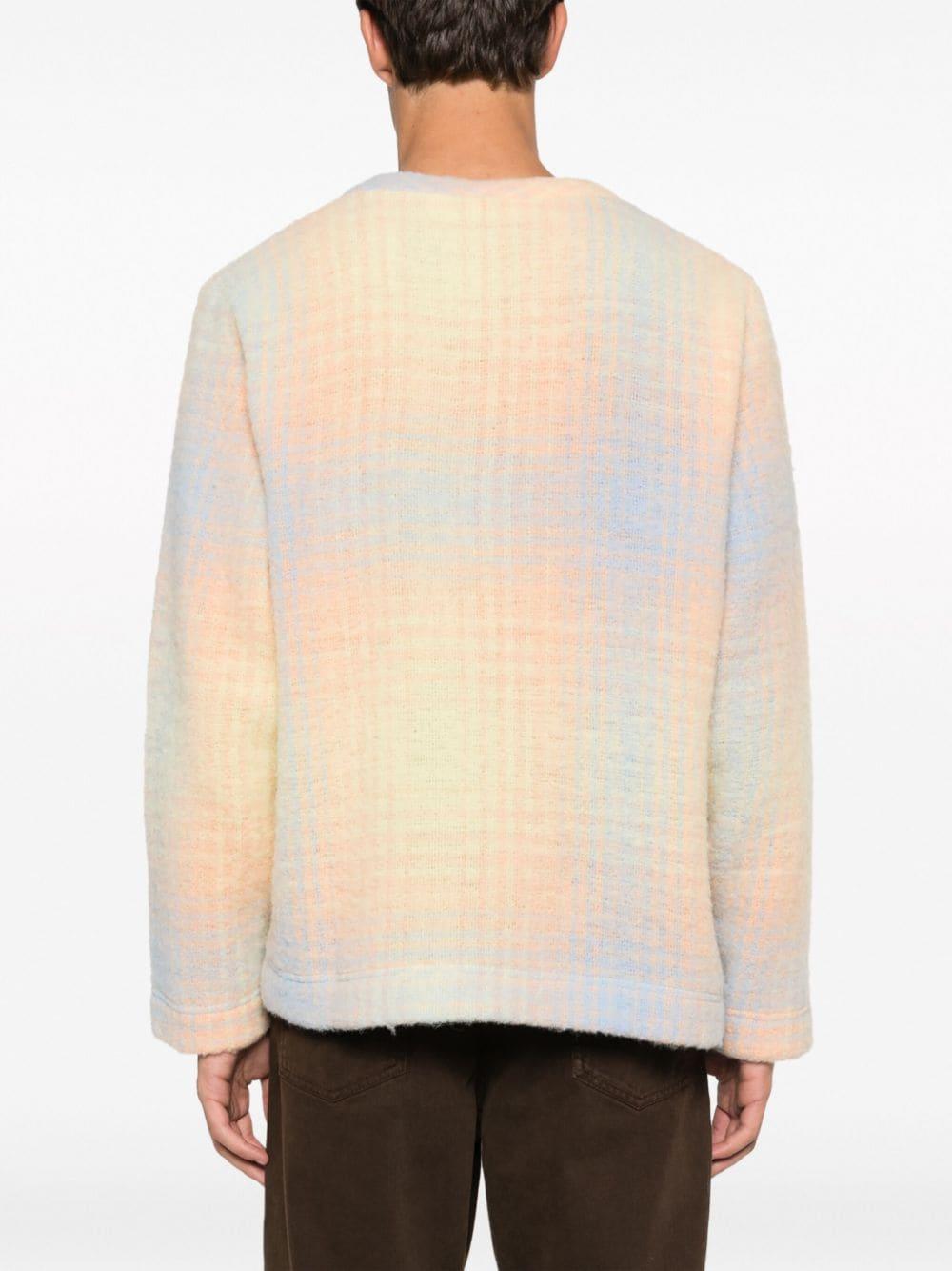 Séfr Florence Faded Check-pattern Jumper in Natural for Men | Lyst