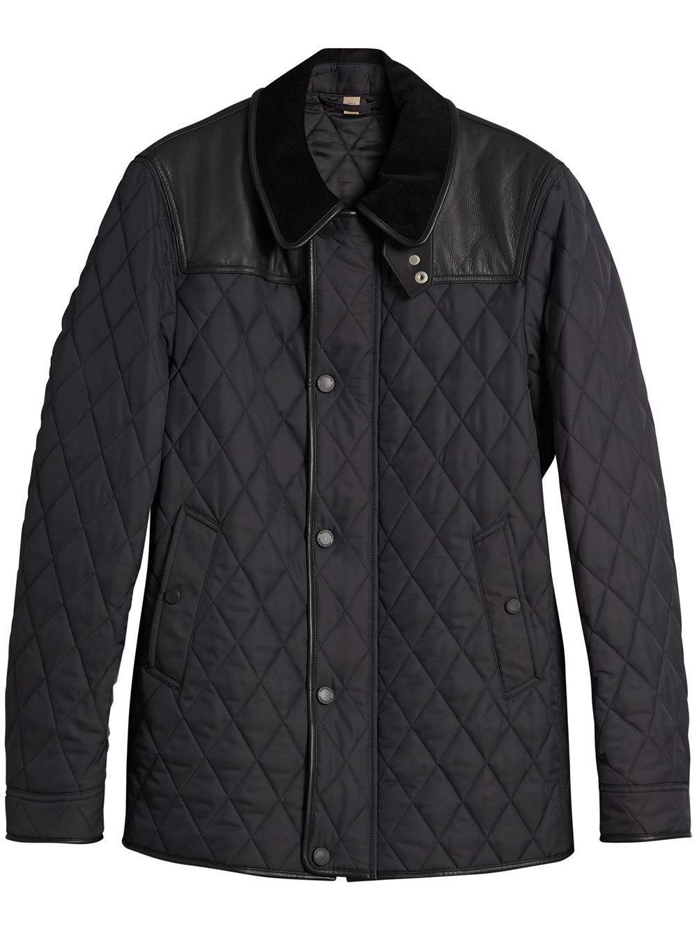 burberry lambskin yoke diamond quilted jacket
