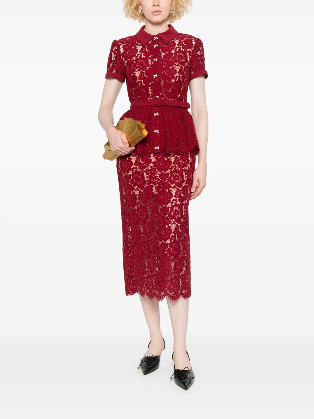 Red Self-Portrait Dresses for Women | Lyst