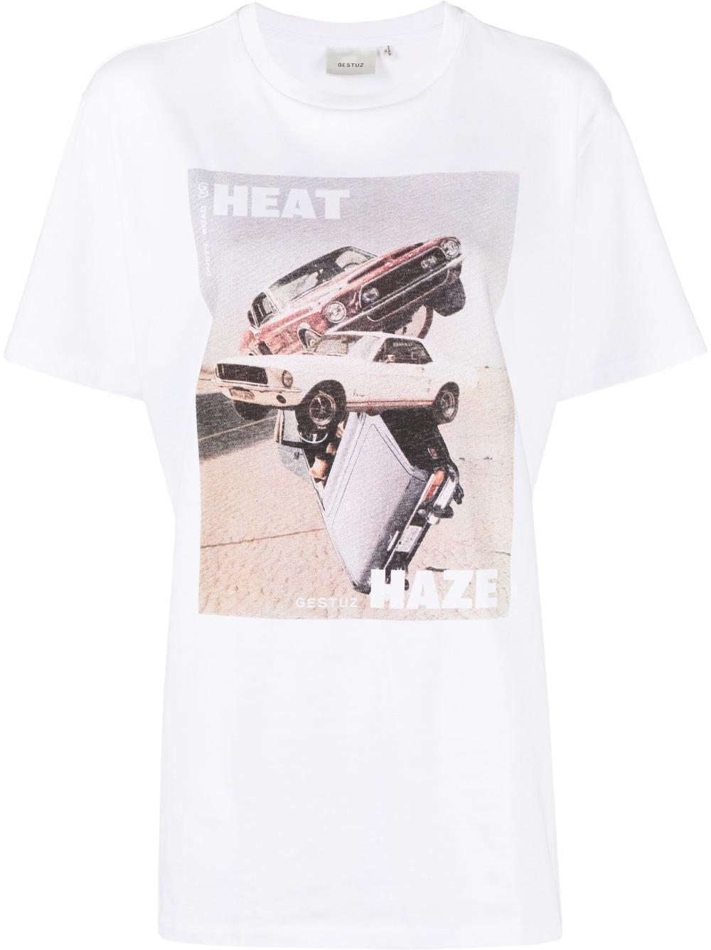 T-shirt con stampa di Gestuz in Bianco | Lyst