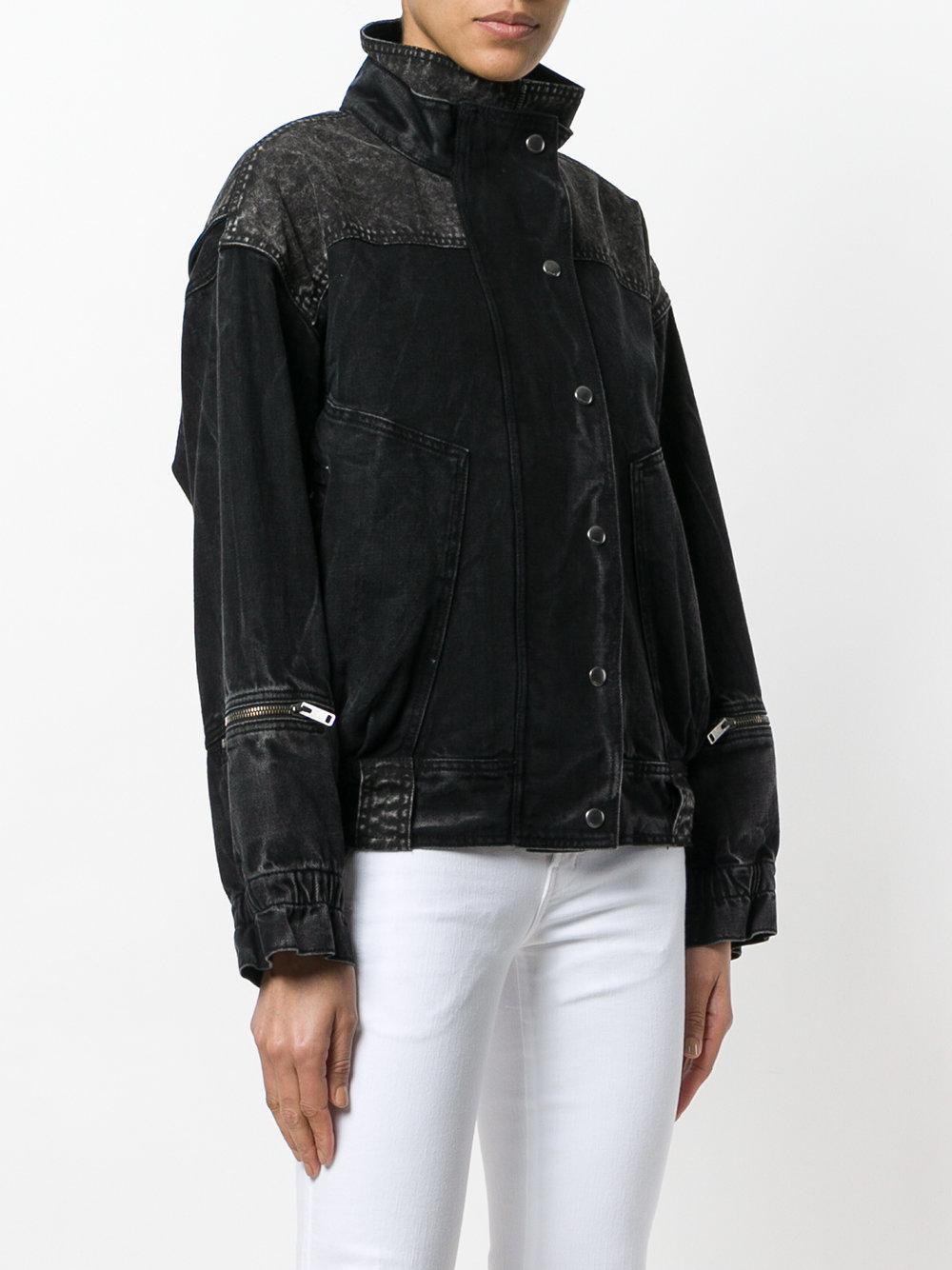 baggy black jean jacket