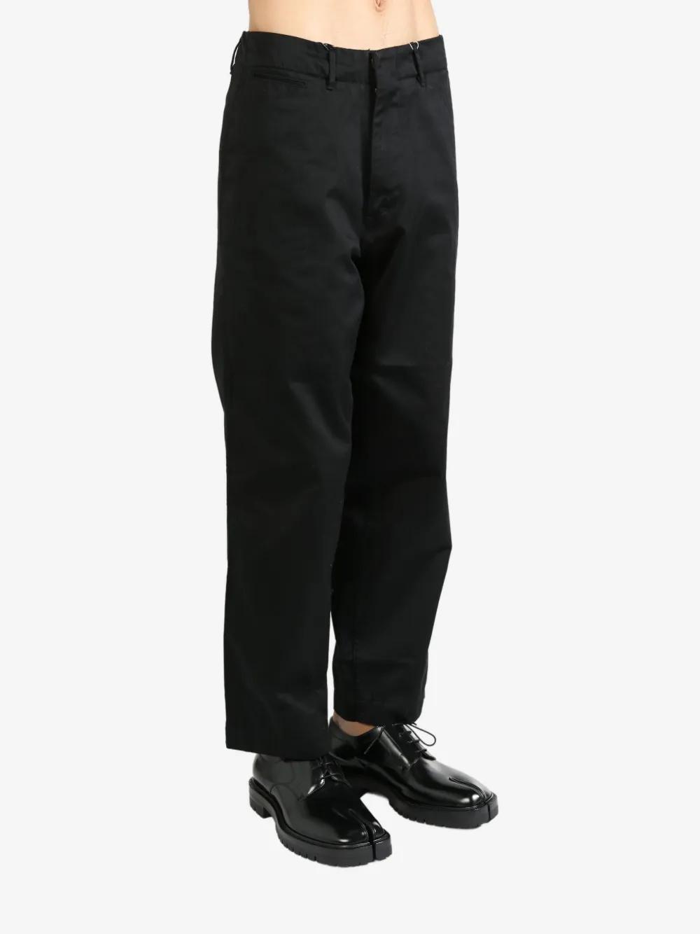 Nanamica Wide-Leg Chinos in Black for Men | Lyst