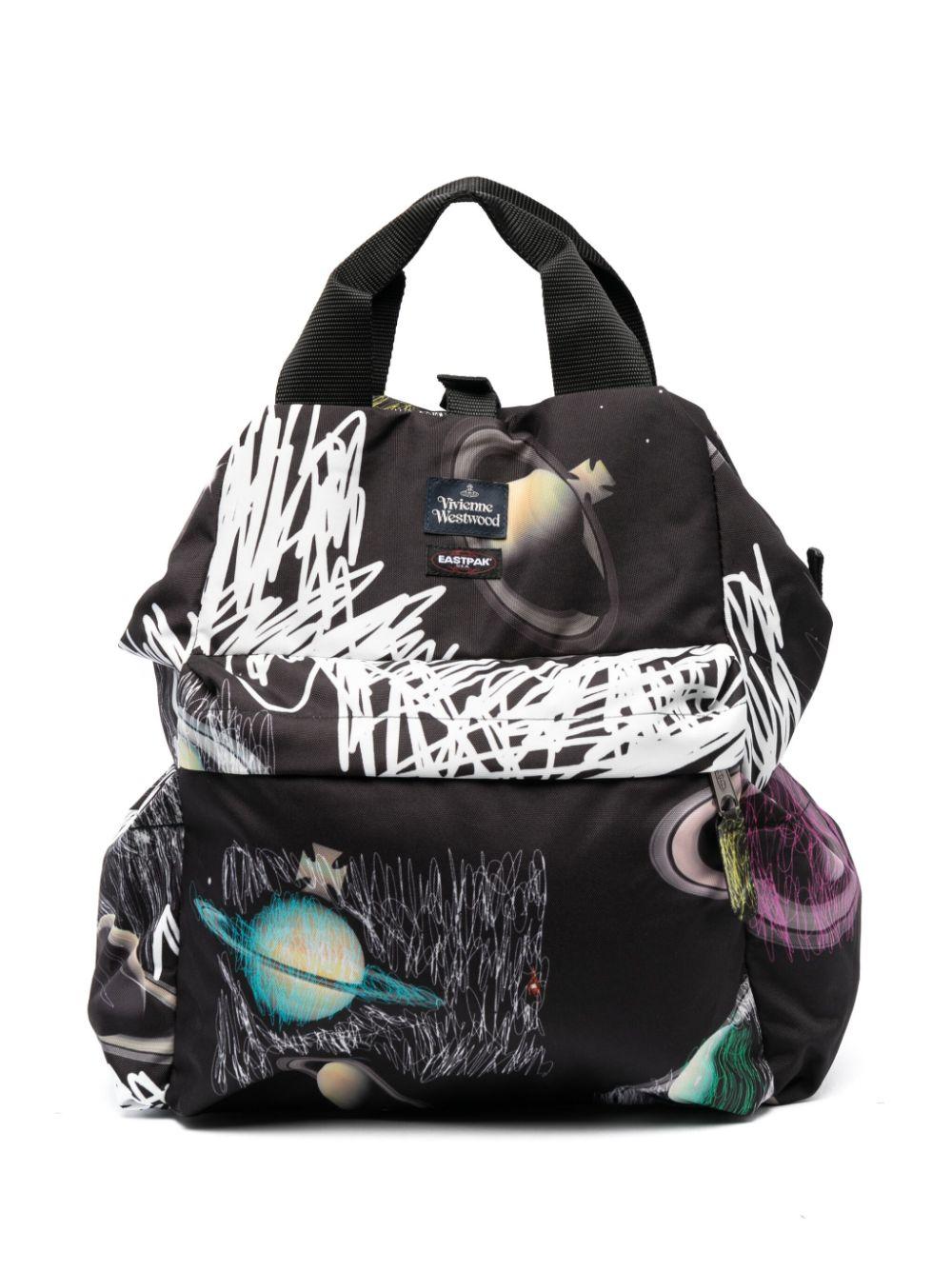 Eastpak X Vivienne Westwood Graphic-print Backpack in Black | Lyst