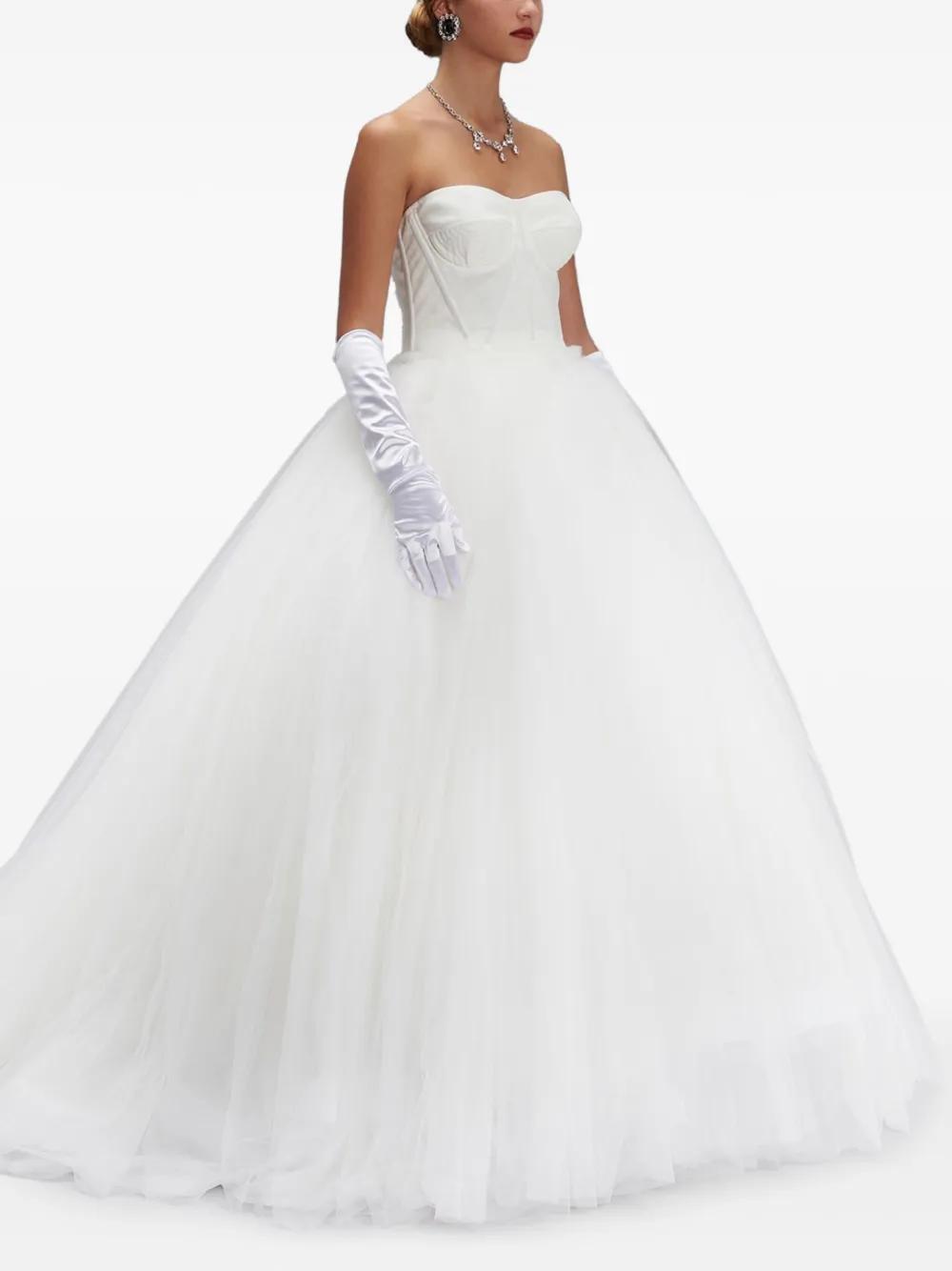 Dolce & Gabbana Off-Shoulder Bridal Dress in White | Lyst