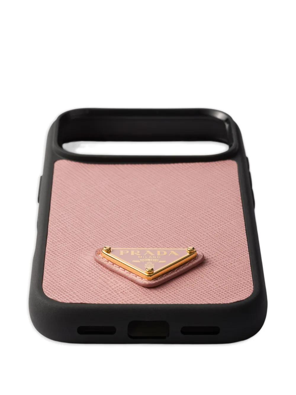 Prada Leather Iphone 17 Pro Max Case in Pink | Lyst