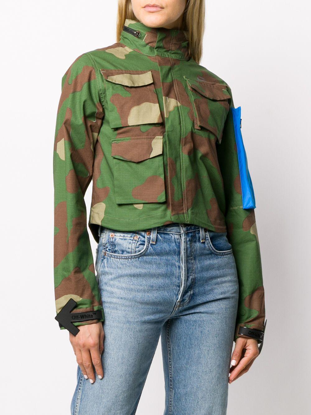 Off-White c/o Virgil Abloh X Nike Nrg Camouflage Zip-up Jacket in Green |  Lyst