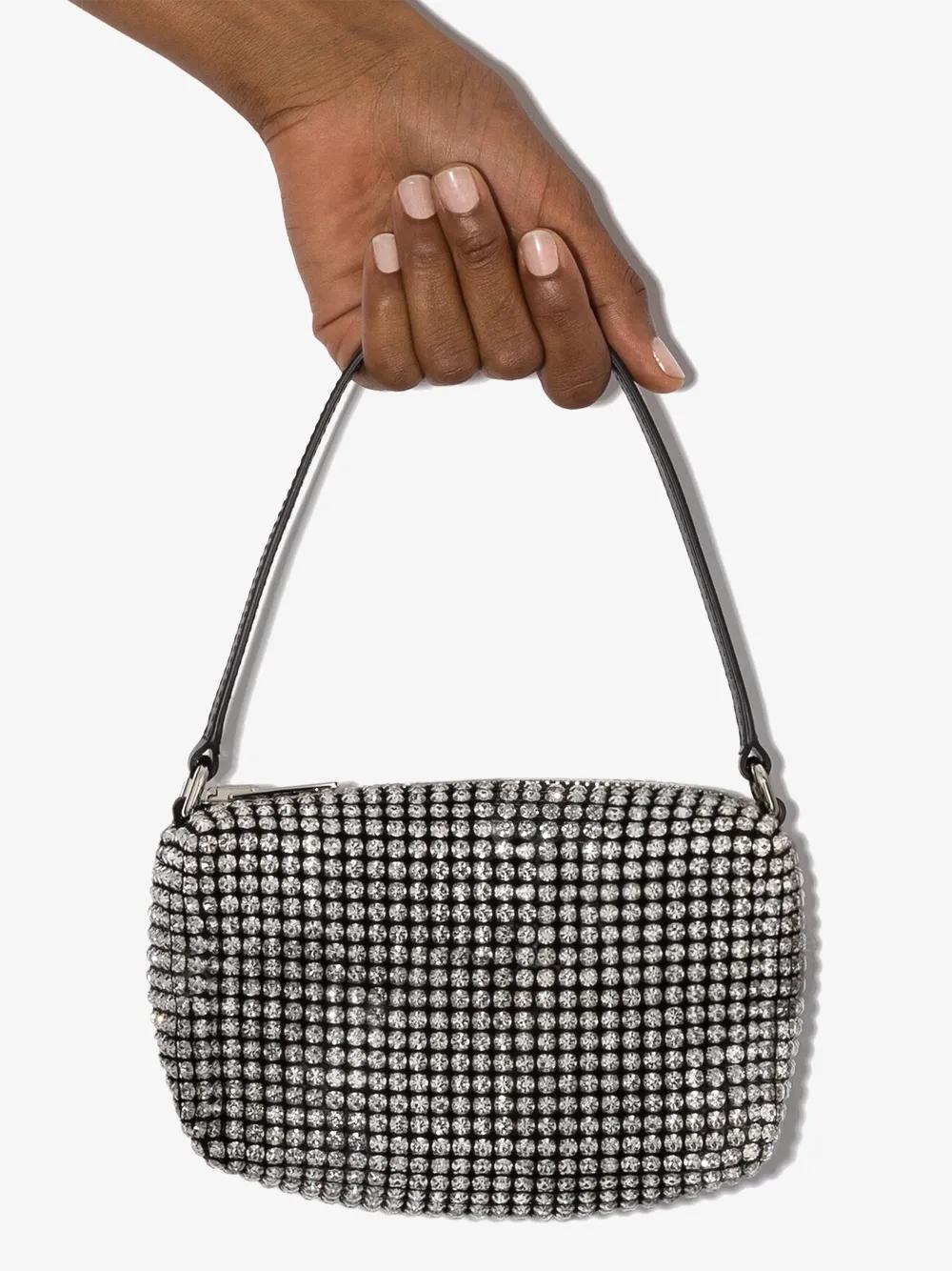 Alexander Wang Heiress Medium Rhinestone Mesh Bag in