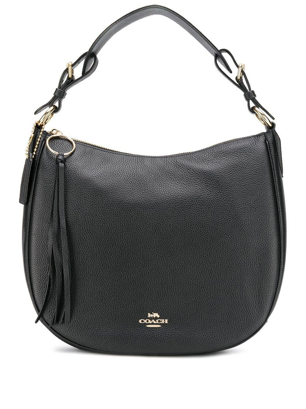 COACH Leather Sutton Hobo Bag in Black - Lyst