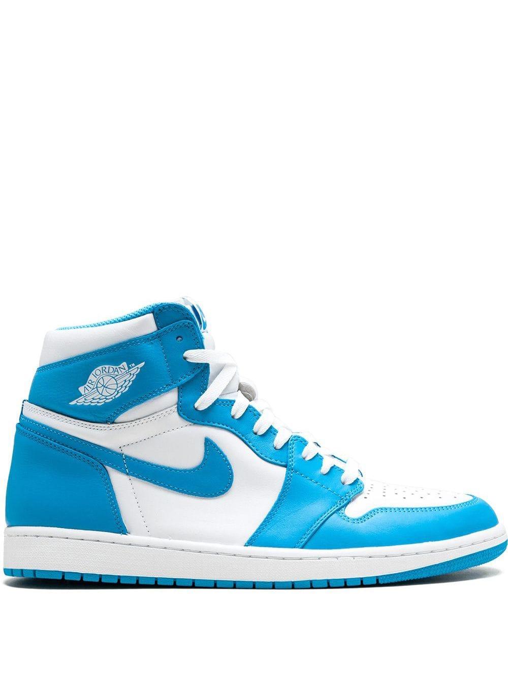 nike blue retro shoes