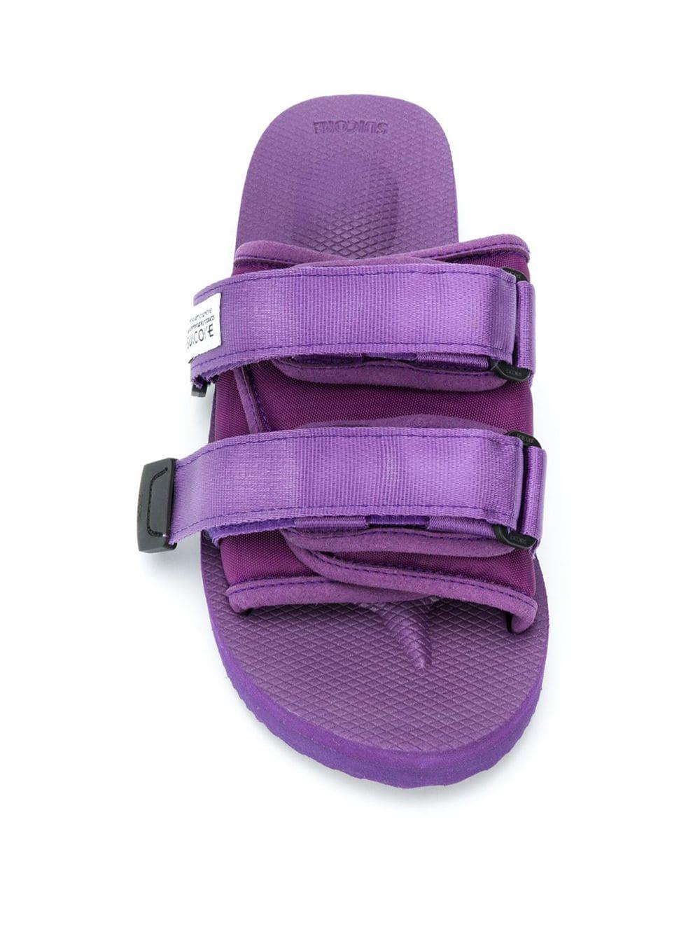 purple suicoke sliders